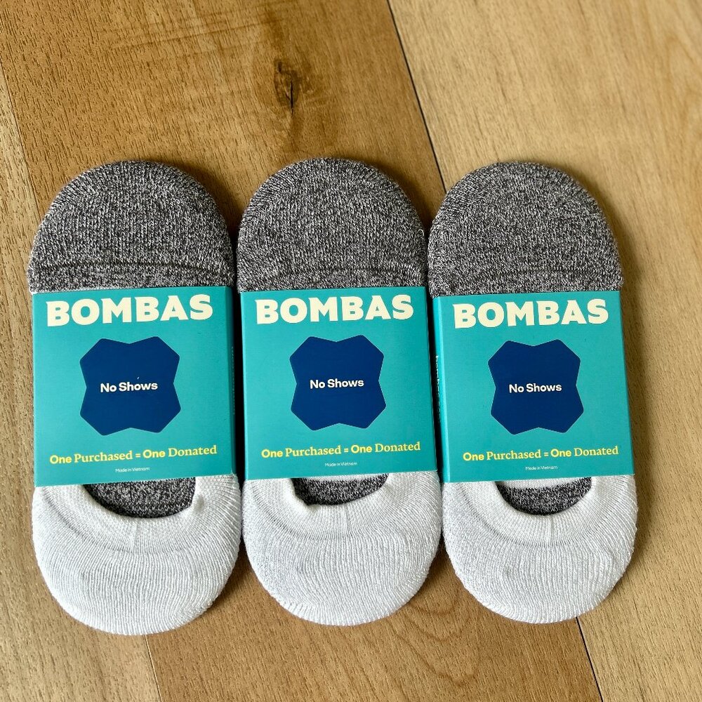 NEW Bombas Custioned no show socks